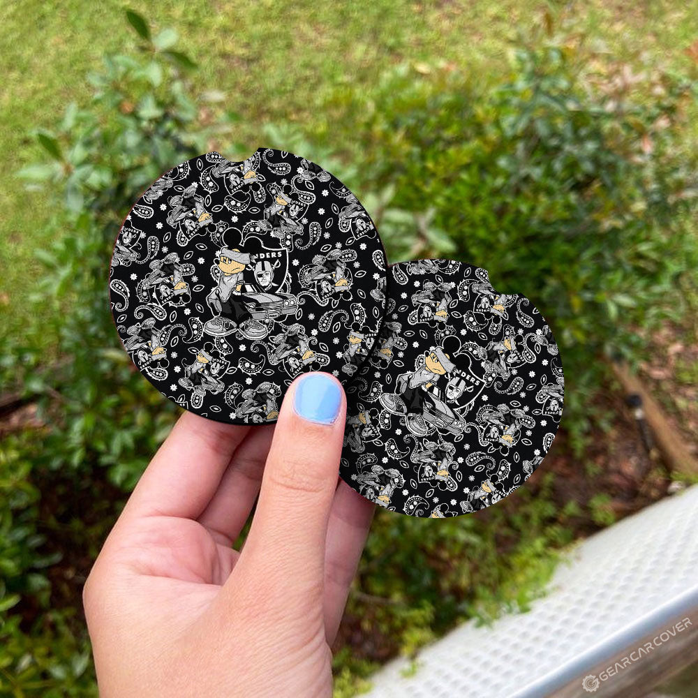 Las Vegas Raiders Car Coaster Set Cartoon Theme Collection - Gearcarcover - 3