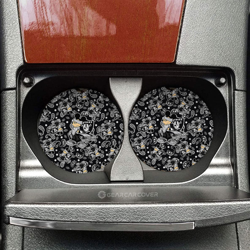 Las Vegas Raiders Car Coaster Set Cartoon Theme Collection - Gearcarcover - 1