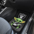 Las Vegas Raiders Car Floor Mats Baby Yoda Car Accessories For Fan - Gearcarcover - 3