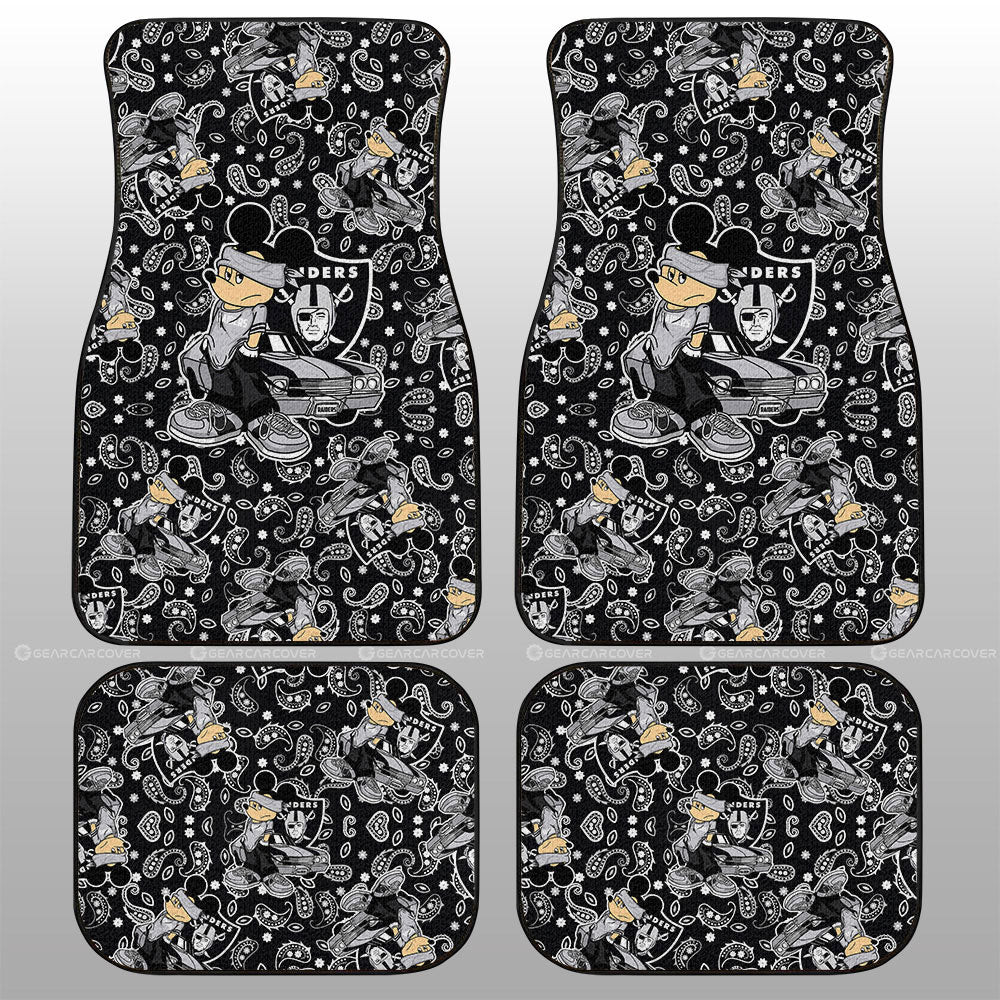 Las Vegas Raiders Car Floor Mats Cartoon Theme Collection - Gearcarcover - 1
