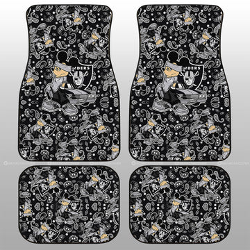 Las Vegas Raiders Car Floor Mats Cartoon Theme Collection - Gearcarcover - 1