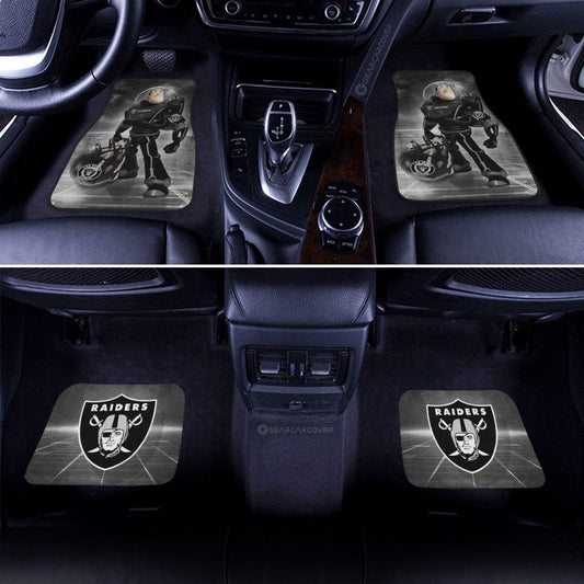 Las Vegas Raiders Car Floor Mats Custom Car Accessories For Fan - Gearcarcover - 2