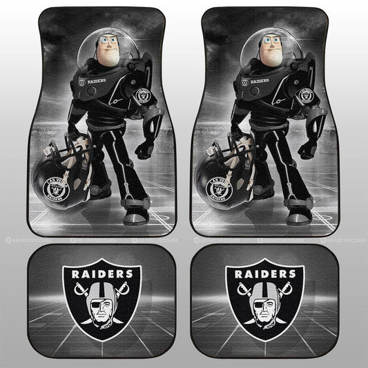 Las Vegas Raiders Car Floor Mats Custom Car Accessories For Fan - Gearcarcover - 1