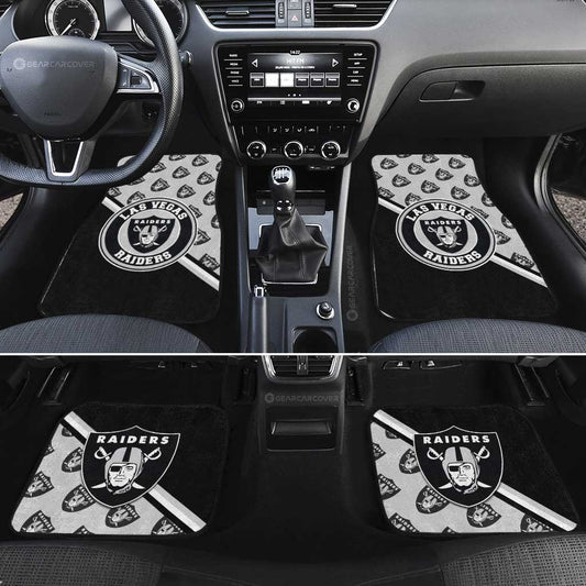 Las Vegas Raiders Car Floor Mats Custom Car Accessories For Fans - Gearcarcover - 2