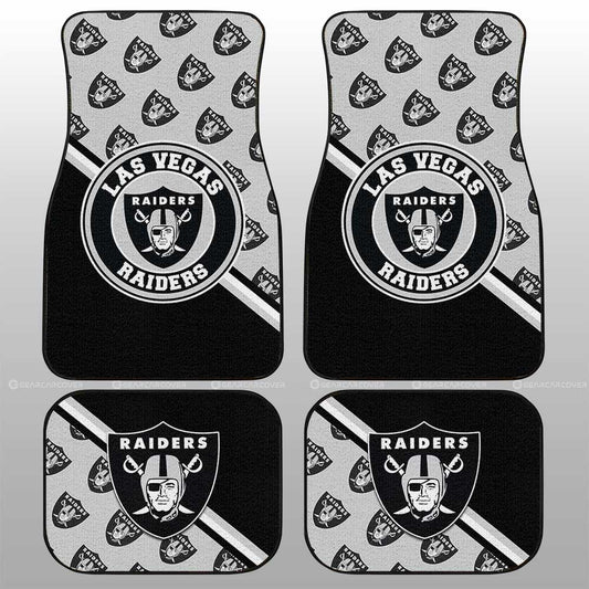 Las Vegas Raiders Car Floor Mats Custom Car Accessories For Fans - Gearcarcover - 1