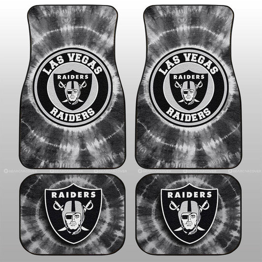 Las Vegas Raiders Car Floor Mats Custom Tie Dye Car Accessories - Gearcarcover - 1