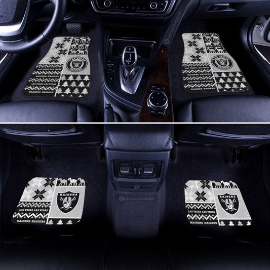 Las Vegas Raiders Car Floor Mats Custom Ugly Style Car Accessories - Gearcarcover - 2