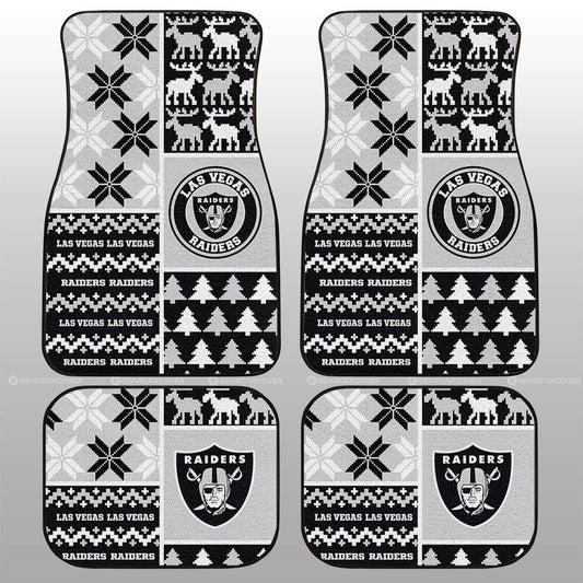 Las Vegas Raiders Car Floor Mats Custom Ugly Style Car Accessories - Gearcarcover - 1