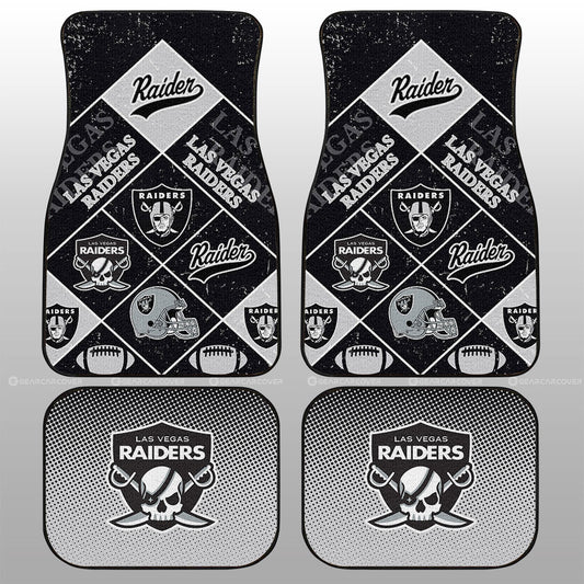 Las Vegas Raiders Car Floor Mats Sporty Team Collection - Gearcarcover - 1