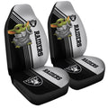 Las Vegas Raiders Car Seat Covers Baby Yoda Car Accessories - Gearcarcover - 3