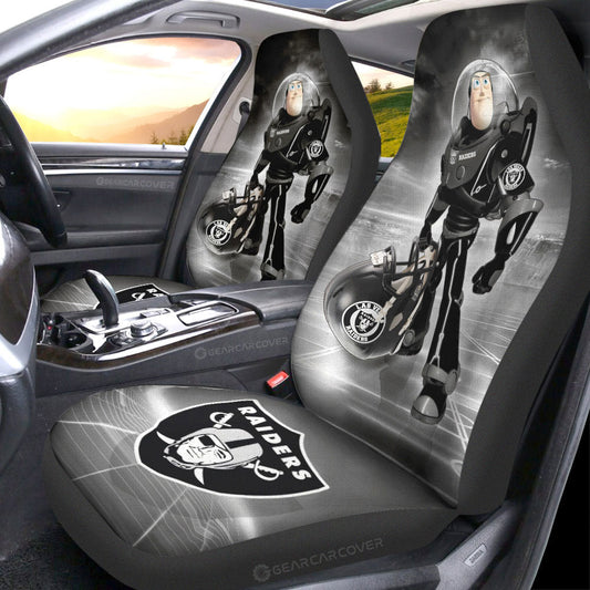 Las Vegas Raiders Car Seat Covers Buzz Lightyear Car Accessories For Fan - Gearcarcover - 1