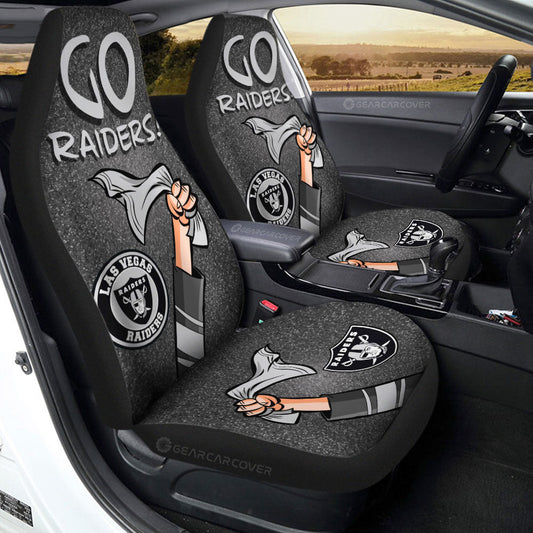 Las Vegas Raiders Car Seat Covers Custom Car Accessories - Gearcarcover - 2