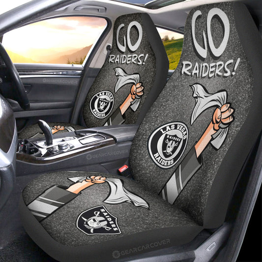 Las Vegas Raiders Car Seat Covers Custom Car Accessories - Gearcarcover - 1