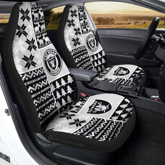 Las Vegas Raiders Car Seat Covers Custom Ugly Style Car Accessories - Gearcarcover - 2