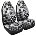 Las Vegas Raiders Car Seat Covers Custom Ugly Style Car Accessories - Gearcarcover - 3