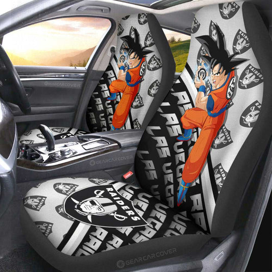 Las Vegas Raiders Car Seat Covers Goku Car Accessories For Fans - Gearcarcover - 2
