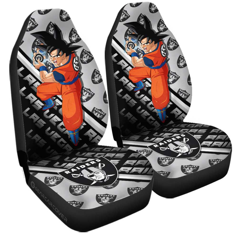 Las Vegas Raiders Car Seat Covers Goku Car Accessories For Fans - Gearcarcover - 3