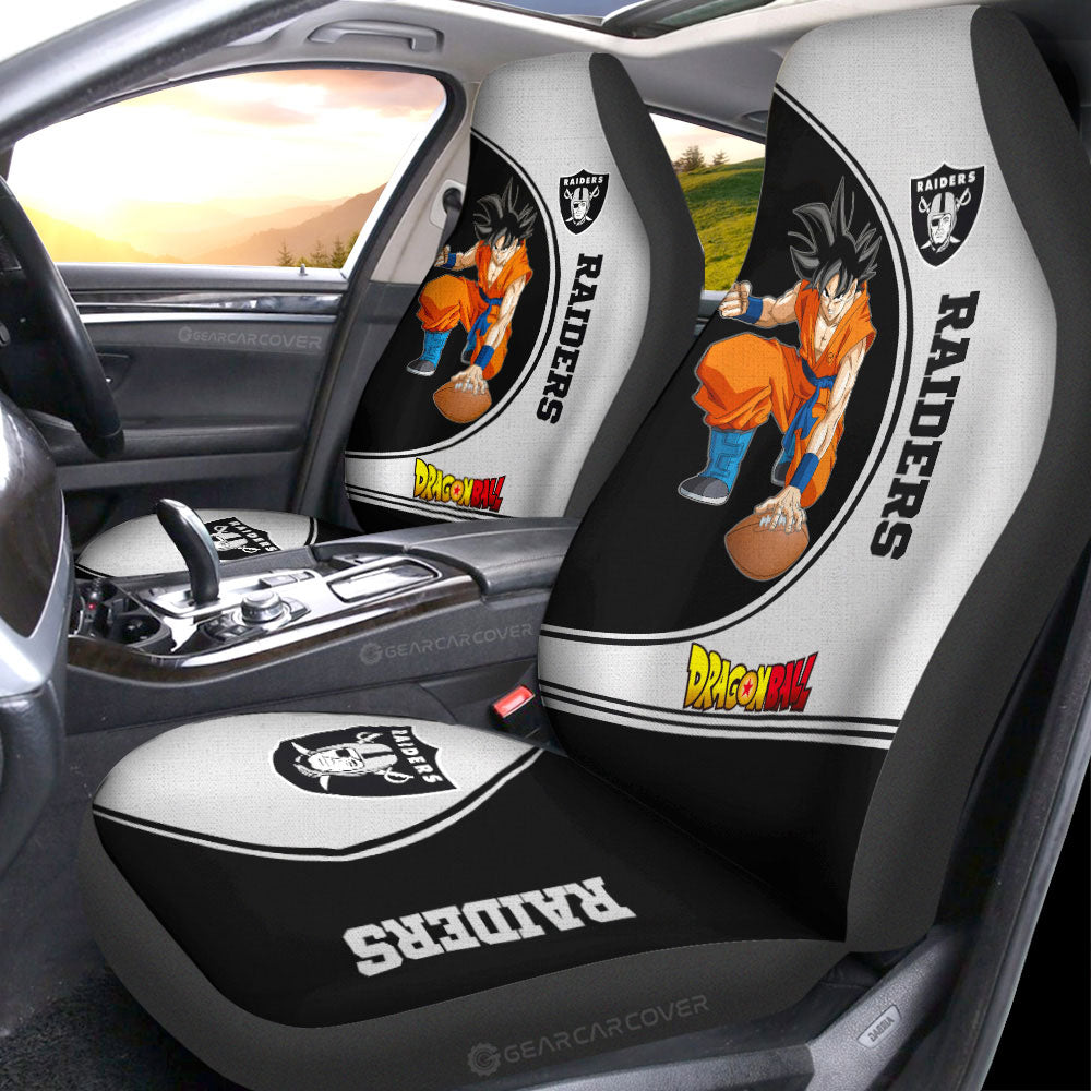 Las Vegas Raiders Car Seat Covers Goku Car Accessories For Fans - Gearcarcover - 1