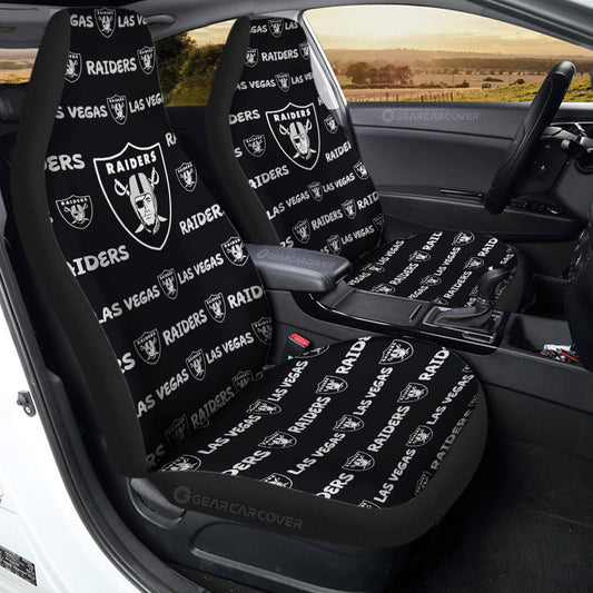 Las Vegas Raiders Car Seat Covers Sporty Team Collection - Gearcarcover - 2