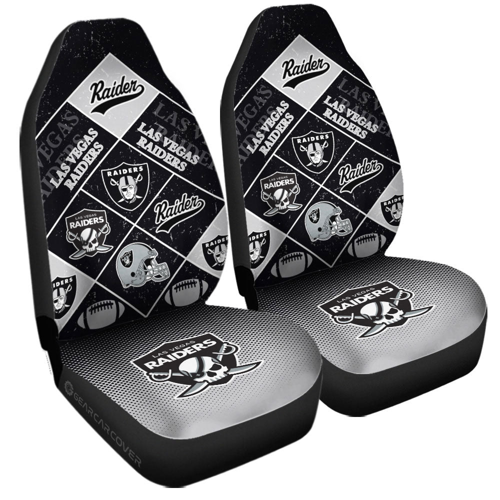 Las Vegas Raiders Car Seat Covers Sporty Team Collection - Gearcarcover - 3