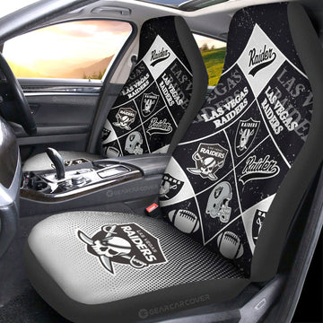 Las Vegas Raiders Car Seat Covers Sporty Team Collection - Gearcarcover - 1