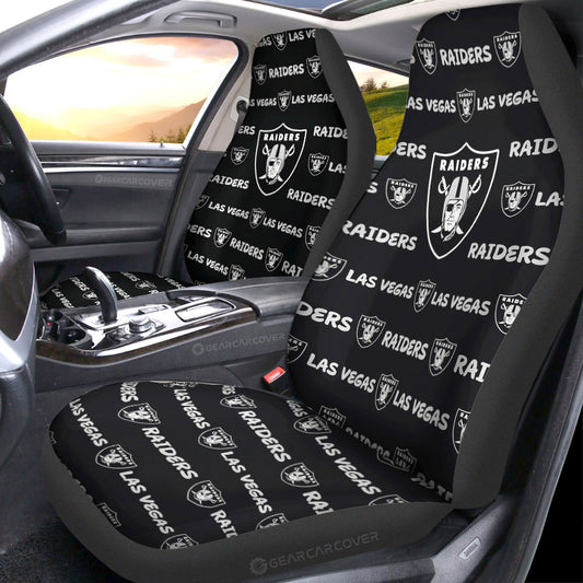 Las Vegas Raiders Car Seat Covers Sporty Team Collection - Gearcarcover - 1
