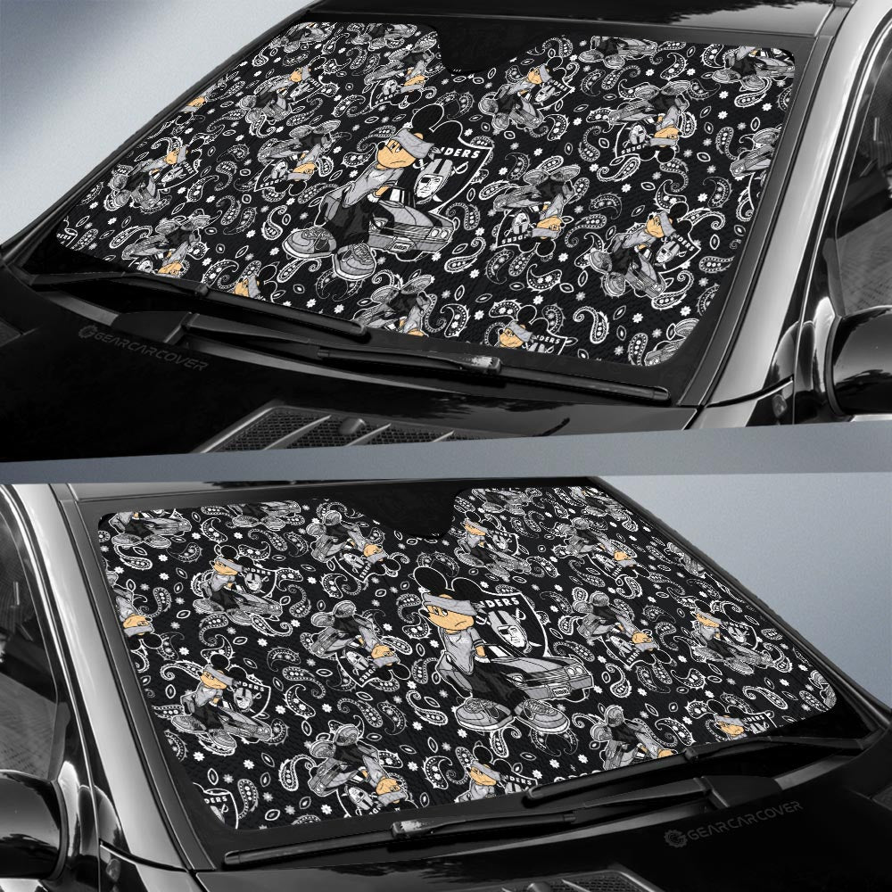 Las Vegas Raiders Car Sunshade Cartoon Theme Collection - Gearcarcover - 2