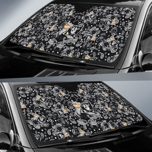 Las Vegas Raiders Car Sunshade Cartoon Theme Collection - Gearcarcover - 2