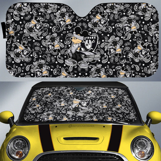 Las Vegas Raiders Car Sunshade Cartoon Theme Collection - Gearcarcover - 1