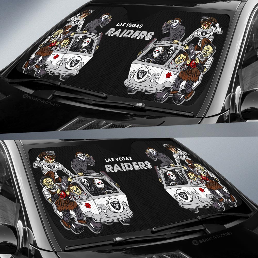 Las Vegas Raiders Car Sunshade Custom Car Accessories - Gearcarcover - 2