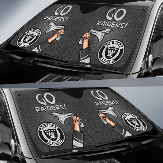 Las Vegas Raiders Car Sunshade Custom Car Accessories - Gearcarcover - 2