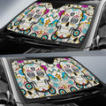 Las Vegas Raiders Car Sunshade Custom Sugar Skull Car Accessories - Gearcarcover - 2