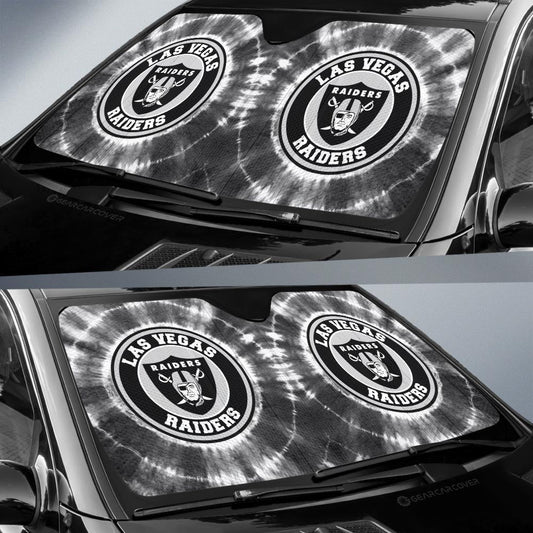 Las Vegas Raiders Car Sunshade Custom Tie Dye Car Accessories - Gearcarcover - 2