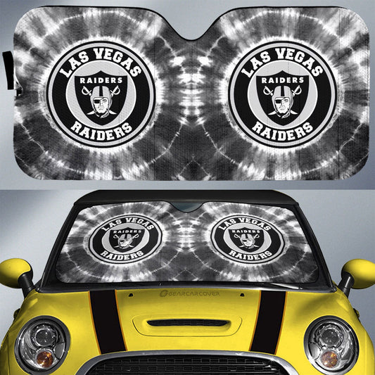 Las Vegas Raiders Car Sunshade Custom Tie Dye Car Accessories - Gearcarcover - 1