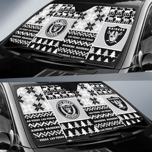 Las Vegas Raiders Car Sunshade Custom Ugly Style Car Accessories - Gearcarcover - 2