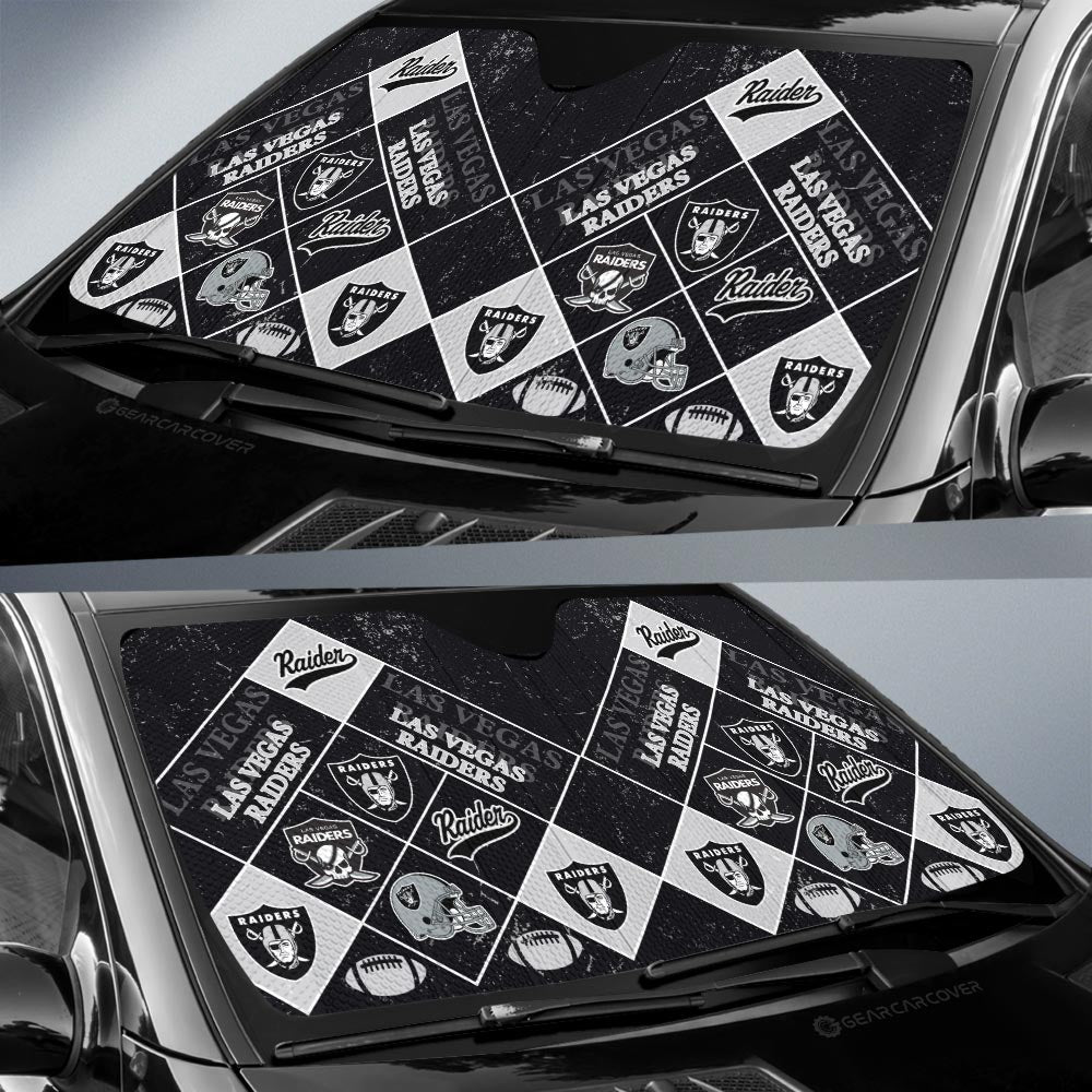 Las Vegas Raiders Car Sunshade Sporty Team Collection - Gearcarcover - 2
