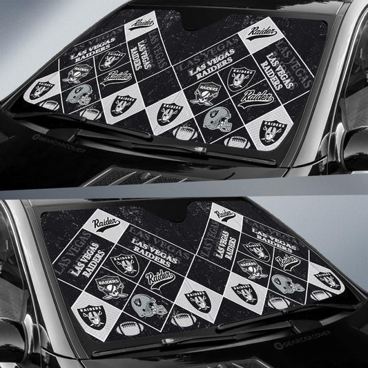 Las Vegas Raiders Car Sunshade Sporty Team Collection - Gearcarcover - 2