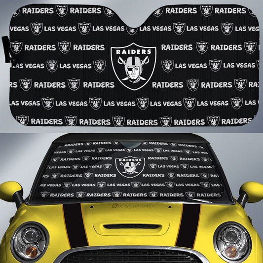 Las Vegas Raiders Car Sunshade Sporty Team Collection - Gearcarcover - 1