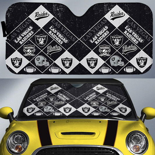 Las Vegas Raiders Car Sunshade Sporty Team Collection - Gearcarcover - 1