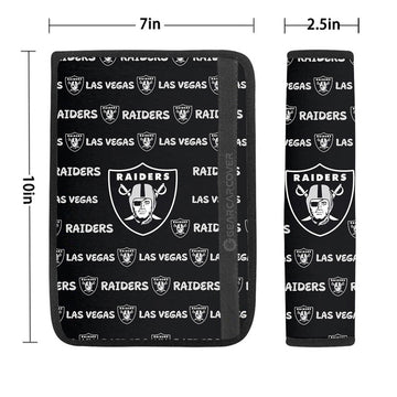Las Vegas Raiders Seat Belt Covers Sporty Team Collection - Gearcarcover - 1