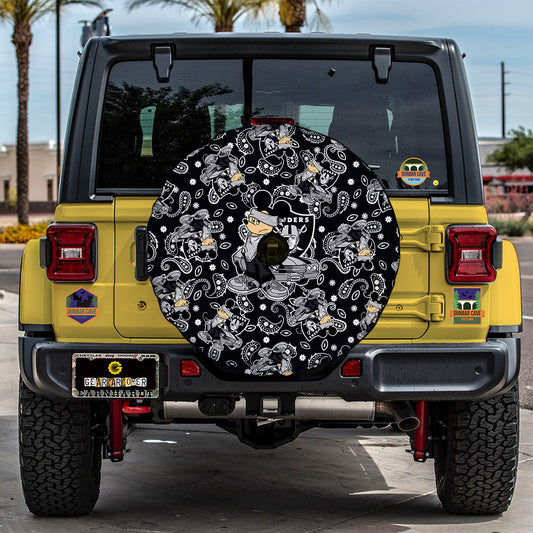 Las Vegas Raiders Spare Tire Covers Camera Hole Cartoon Theme Collection - Gearcarcover - 2