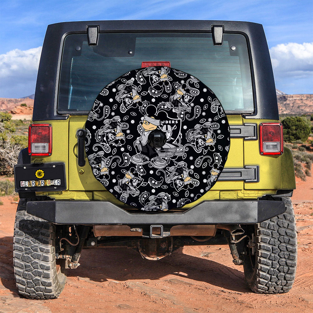 Las Vegas Raiders Spare Tire Covers Camera Hole Cartoon Theme Collection - Gearcarcover - 3
