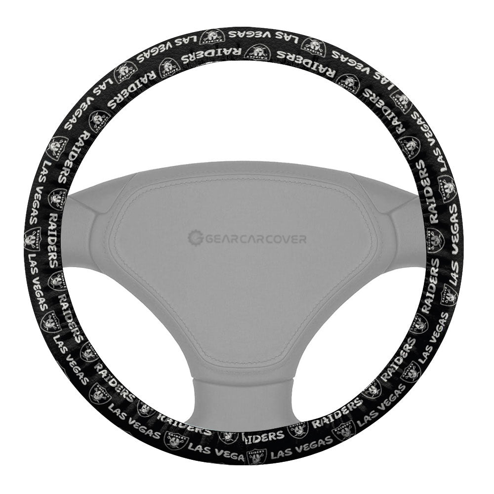Las Vegas Raiders Steering Wheel Cover Sporty Team Collection - Gearcarcover - 2