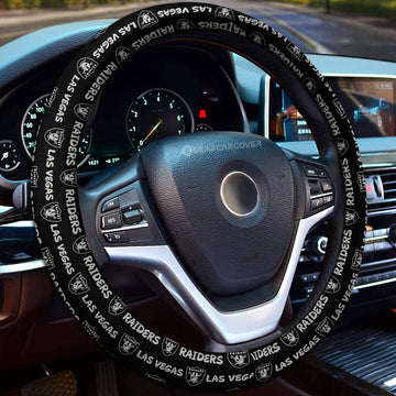 Las Vegas Raiders Steering Wheel Cover Sporty Team Collection - Gearcarcover - 1