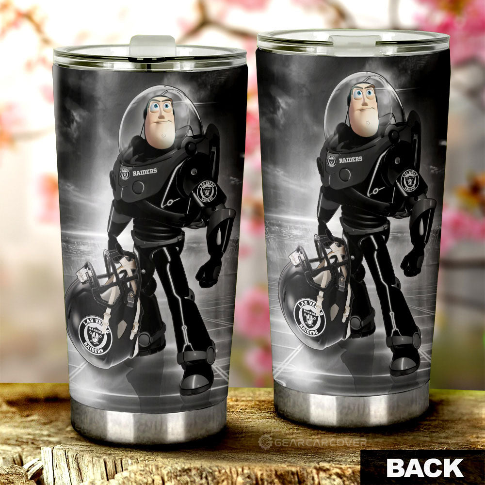 Las Vegas Raiders Tumbler Cup Custom Car Accessories For Fan - Gearcarcover - 2