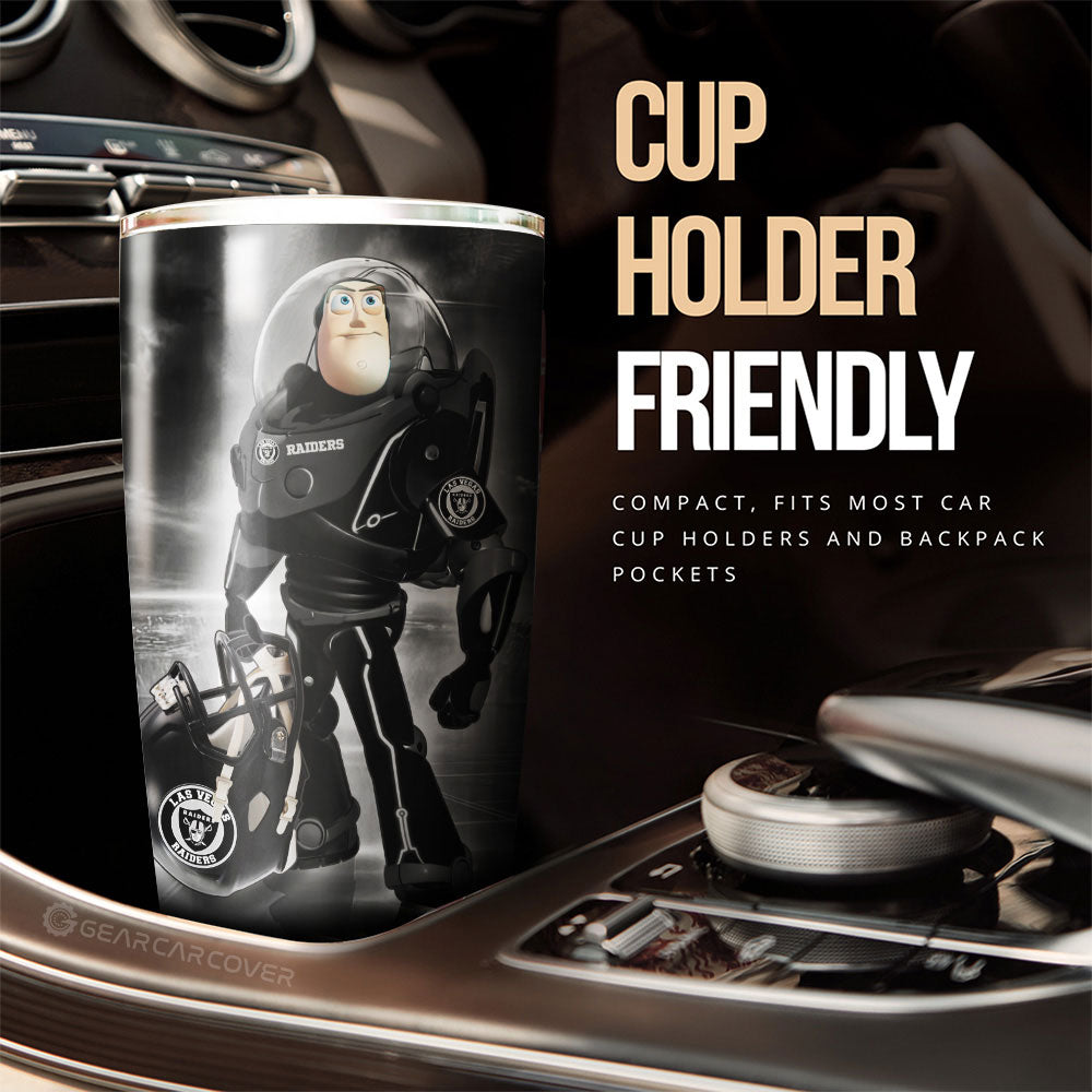 Las Vegas Raiders Tumbler Cup Custom Car Accessories For Fan - Gearcarcover - 3