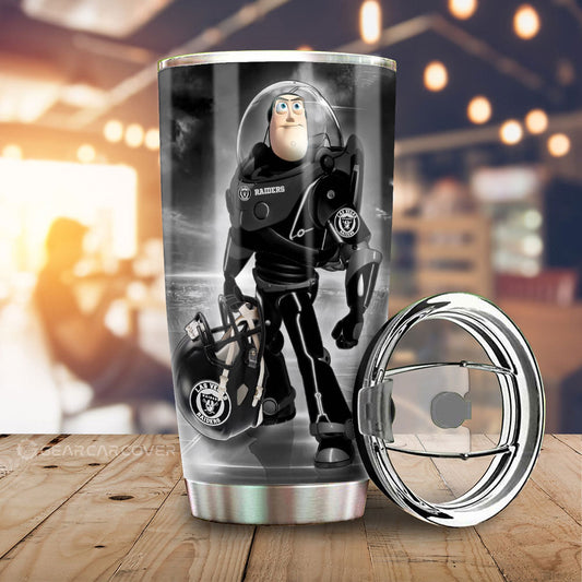 Las Vegas Raiders Tumbler Cup Custom Car Accessories For Fan - Gearcarcover - 1