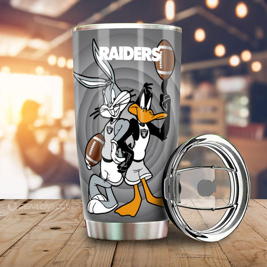 Las Vegas Raiders Tumbler Cup Custom Car Accessories - Gearcarcover - 2