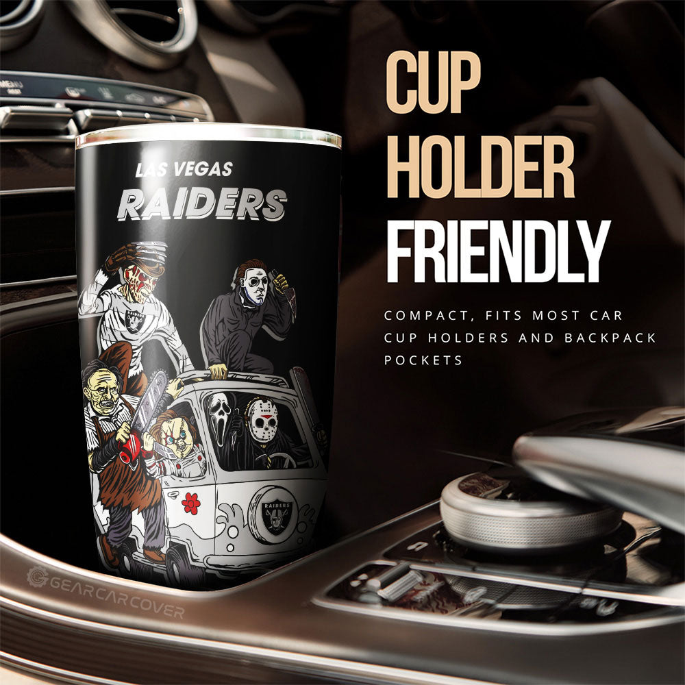 Las Vegas Raiders Tumbler Cup Custom Car Accessories - Gearcarcover - 3