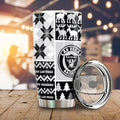 Las Vegas Raiders Tumbler Cup Custom Ugly Style Car Accessories - Gearcarcover - 1